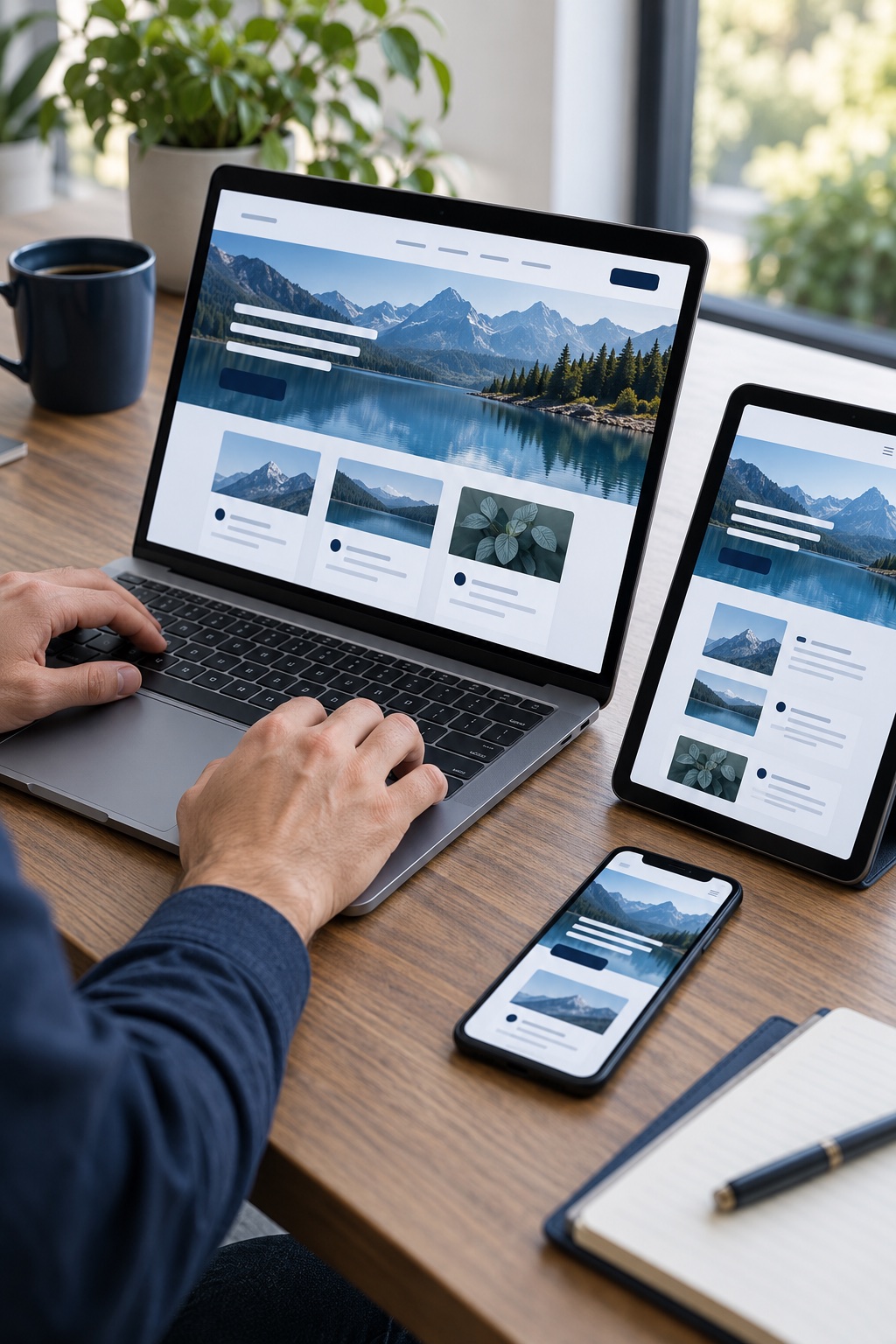Testing a responsive website across desktop tablet and mobile