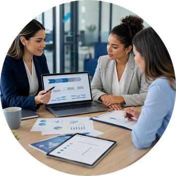 Healthcare team building a custom practice support plan
